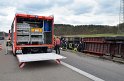 Bierlaster umgestuerzt A 3 Rich Frankfurt Hoehe AS Lohmar P009